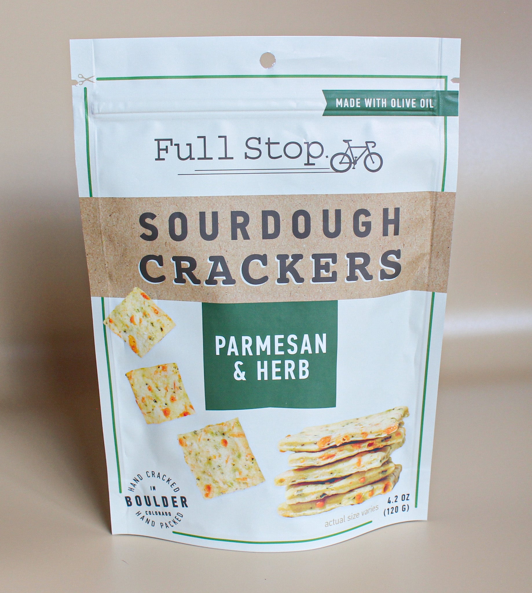 Parmesan & Herb Sourdough Crackers